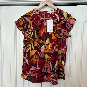 DR2 Multi Color Blouse Size Small